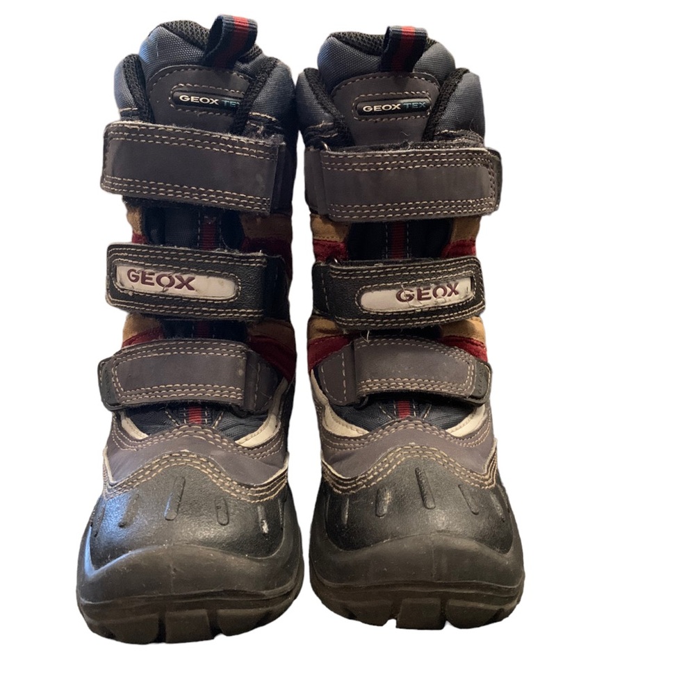 Geox Kids Black Gray Brown Red Snow Boots